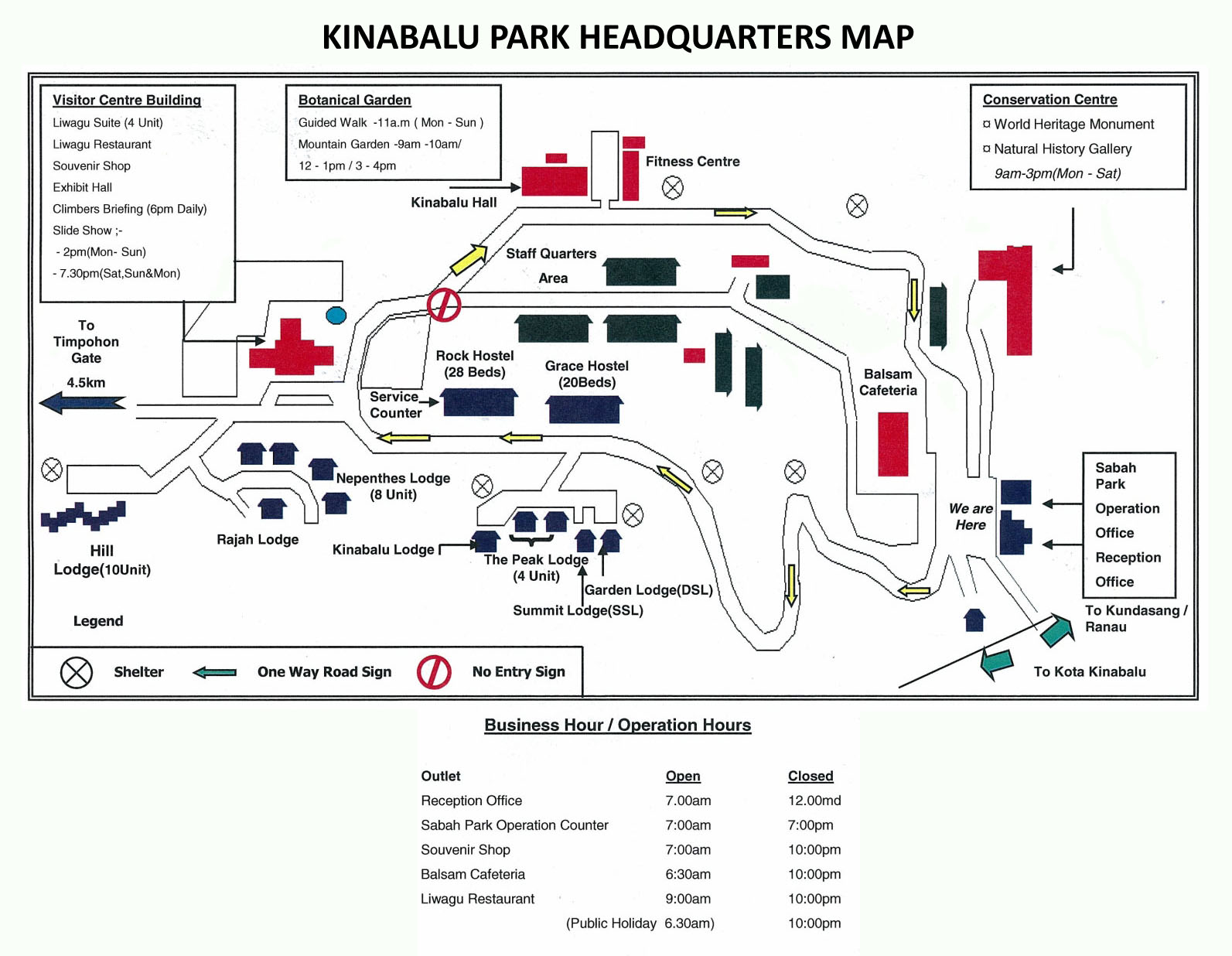 Kinabalu Park HQ Map